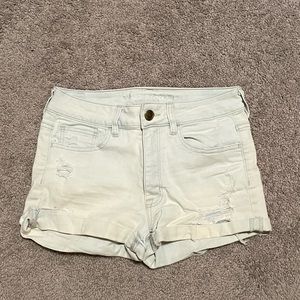 American Eagle Super Stretch High Rise Shorty Jean Shorts